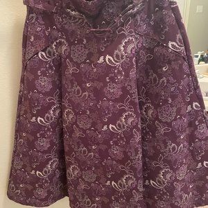 Eva Mendes, Size 10, Purple/Gray skirt